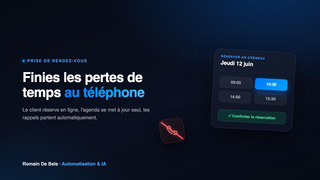 Prise de rendez-vous : finies les pertes de temps au téléphone